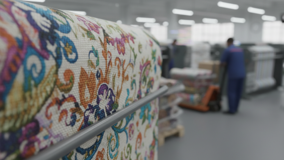 Jasa printing kain motif profesional