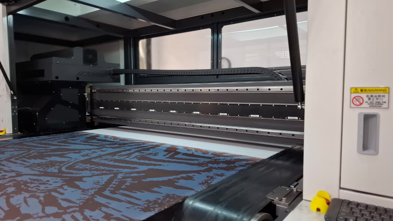 Mesin print kain reaktif