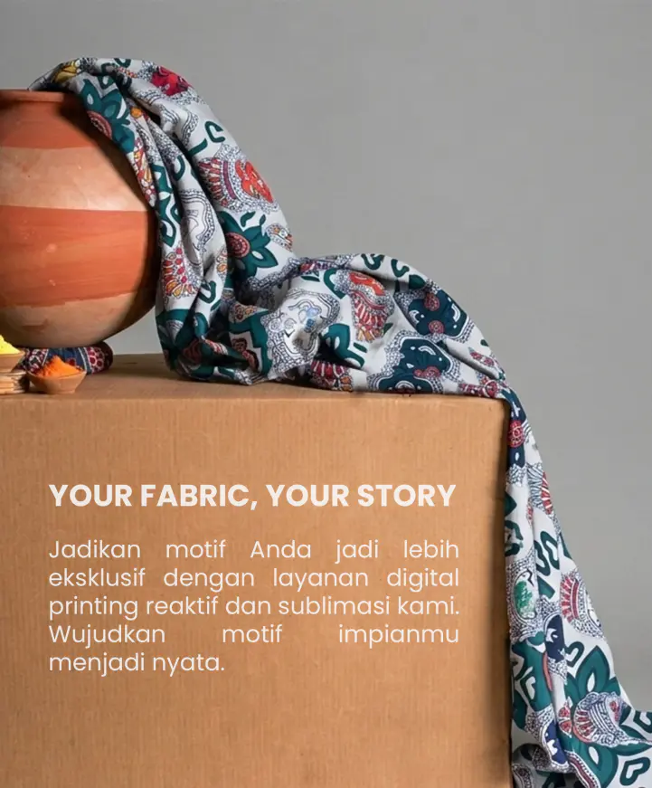 Jasa print kain motif di Solo